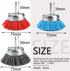 3-inch(75mm) Assorted Nylon Cup Brushes set nylon cup set with 1/4 shank 3Pcs