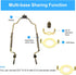 8 9 10 11 Inch 3/8 E26 PATIKIL Lamp Harp Kit with Finial, Adjustable Lamp Shade Bracket Holder with IP Light Base