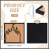 BENECREAT Square Castle Cork Board, 11.8x11.8inch Wall Mounted Bulletin Display Board with Black Frame for Brooch Pin