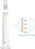 stonylab 250 ml Measuring Cylinder with Stopper, Heavy Wall Borosilicate Glass, Graduated with 24/40 Joint