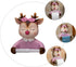 Holibanna Cartoon Toilet Paper Holder Wall-Mounted Tissue Rack Decorative Bathroom Storage Shelf Cute Deer Design
