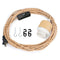 Zevnico 15ft Wood Pendant Light Cord Kit with Shade Ring and ON Off