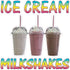 Sign Destination Die-Cut Sticker Multiple Sizes Ice Cream Milk Shekes Retail Ice Cream Milk