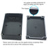 Zulkit Junction Box IP65 Waterproof Dustproof ABS Plastic Electrical Boxes, Black 7.9 x 4.7 x 2.2 inch (Pack of 2)