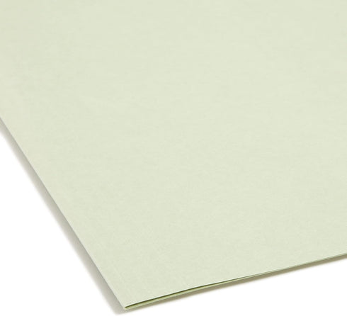 Smead FasTab Hanging Fastener File Folder, 1/3-Cut Built-in Tab, Letter Size, Moss, 18 per Box (65120)