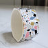 Ceramic Paper Clip Holder Gold Line Paper Clip Dispenser Organizer for Desk Cute Terrazzo Marble Pattern Office Binder Clip Holder Bobby Pin and Hair Clip Holder Gift for Office Pink