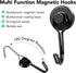 MIKEDE 4 Pack Heavy Duty Magnetic Hooks, 40Lbs Neodymium Swivel Hooks for Hanging, Strong Metal Hanger for Storage