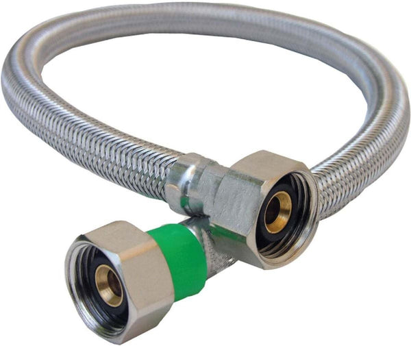 LASCO 10-0413 1/2-Inch Female Iron Pipe Flex Stainless Steel Braided Water Supply