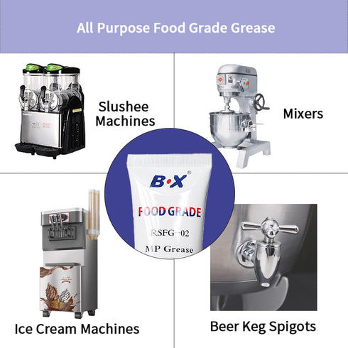 Frozen 1X4oz Food Grade Grease Food Safe Machine Lubricant for Dessert Equipment, O-Ring Lubricants