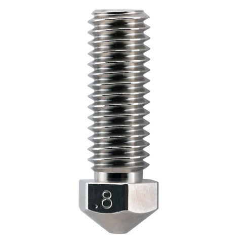Microswiss Plated High Flow Volcano Compatible/Artillery Sidewinder Nozzles, 1.75mm (.8mm) Wear Resistant