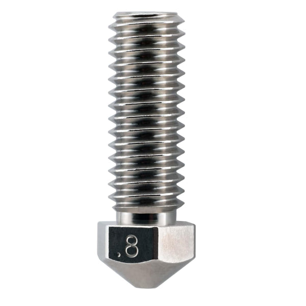 Microswiss Plated High Flow Volcano Compatible/Artillery Sidewinder Nozzles, 1.75mm (.8mm) Wear Resistant