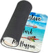 Beaches Sunny Day Mouse Pad, Stay Positive Work Hard Motivational Quote for Office Decor