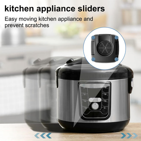 24Pcs Countertop YuCool Appliance Sliders for Kitchen, Self-Adhesive Small Kitchen Finds Appliance Slider Hacks Easy