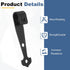 4Pcs (107x25mm, uxcell Sliding Barn Door Hardware Hanger, Mini Sliding Door Hardware for TV Stands Wardrobe Small