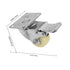 SHINEOFI 2.5 Inch Heavy Duty Nylon Cart Caster Wheels with Stainless Steel Brake Plate for Replacement Rolling Carts