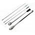 1 Set Stainless Steel Micro Lab Sampling Scoop Spatulas, Combination Reagent Spoon Laboratory Supplies (Pack of 5)