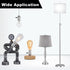 SIXZOONM E26 Bulb 1-Pack UL Listed lamp Socket - Silver, Light Socket Replacement with ON/Off Switch, Lamp Fixture