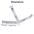 Stainless Steel Feeler Gauge, Dual Marked Metric and Imperial Measuring Tool (0.005/0.127-0.02/0.508 mm, 16 Blades)