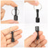 TRYMAG N52 Keychain Magnets, 2 Pack Black Neodymium Pocket Keychain for Testing Brass, Strong Magnetic Holder
