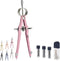 Mr. Pen Professional Compass for Geometry, Pink, Extra Leads, Metal Drawing Tool for Students