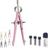 Mr. Pen Professional Compass for Geometry, Pink, Extra Leads, Metal Drawing Tool for Students