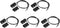 uxcell Wired Door Contact Window Sensor NC Surface Mount Magnetic Reed Switch Black 5 Pcs