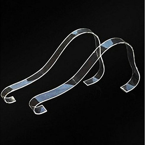 mollensiuer 10Pcs/5Pairs Acrylic Sandal Shoe Store Display Stand Shoe Supports Shaper Forms Inserts Clear
