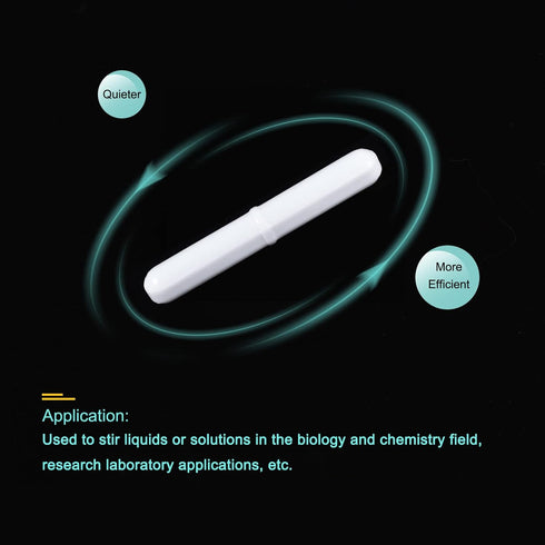 MECCANIXITY Magnetic Stirrer Mixer Stir Bar Rod 70mm x 10mm with Ring Shape Coating Magnet, 2Pcs