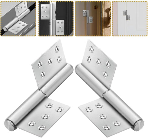 1Pair KALLORY Heavy Duty Stainless Steel Lift Off Hinges Detachable Flag Door Hinges for Easy Installation Durable