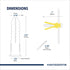 Ribbed Wall Anchors #4-#6 7/8-Inch, 100-Pack Yellow Plastic Anchors with Screws for Drywall/Concrete