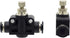 PneumaticPlus SCF-1/4 Air Flow Control Valve, In-Line Speed Controller Union Straight - 1/4" Tube OD x 1/4" Tube OD