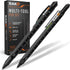 RAK Multi-Tool 2Pc Pen Set with LED Light, Touchscreen Stylus, Ruler, Level, and Screwdrivers
