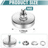 M8 200 lb 44mm 4 Packs Super Strong Neodymium Round Magnet with Male Thread Nuts Bolts Corrosion-Resistant Mounting