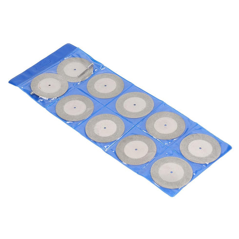 10Pcs Diamond Cutting Wheel Set, Cut Off Wheel Blades for Wood, Metal, Stone with Connecting Rods
