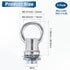 M METERXITY 4 Pack Nuts,5kg 13mm M10 Light Fixture Hooks Ring Max Load ID Thread Hook Rings for Light Fixture