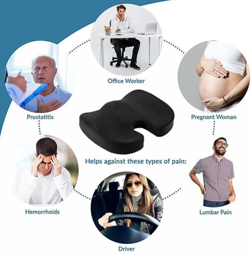 Genrico Office Chair Back Cushion,Memory Foam Cushion for Lumbar,Driver Back Support Pillow | For Home School Car SUV