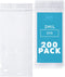 GPI PACK OF 200 3" x 6" CLEAR PLASTIC RECLASABLE Zip BAGS, Bulk 2 mil Thick Strong Poly Baggies