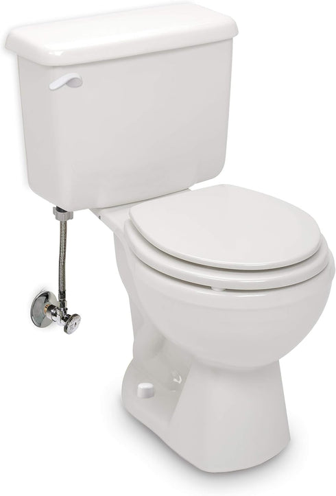 Plumb Pak PP835-30WHL 1-7/8" 4-3/8", Universal Round Toilet Push-On Bolt Caps, x White