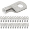 SELTERM 25pcs 8 AWG 1/4" Stud Marine Grade Tinned Copper Battery Cable Lugs, 8 Gauge Ring Terminals, UL Wire Lugs