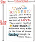 YiKaLus Cute Appreciation Card for Kindest Person, Great Thank You Card with Envelope for Women Men, Sweet Friendship