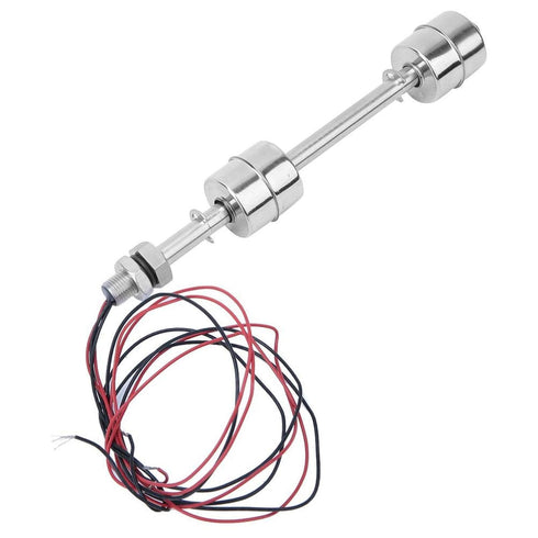 Water Level Sensor, Stainless Steel Double Ball Float Switch for Tank Pool, 150mm Sump Pump Controller