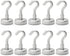 Strong Neodymium Magnetic Hooks, Heavy Duty Rare Earth Hooks for Hanging, Key Holder, Pack of 10
