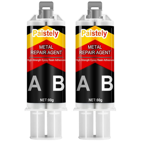 Metal Glue for High Strength Bonds, Weld Metal Repair Glue, Metal Epoxy for Steel, Cast Iron (40g*2)