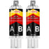 Metal Glue for High Strength Bonds, Weld Metal Repair Glue, Metal Epoxy for Steel, Cast Iron (40g*2)