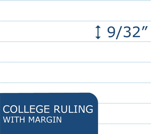 ROARING SPRING Hard Cover Composition Book, 9 3/4" x 7 1/2", College Ruled, 100 Sheets, Black Marble