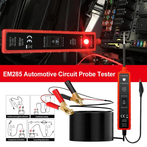 Svzadipe 16Ft 6-24V Automotive Power Circuit Tester with Test Lead DC LED Light Tester Fuse Tester Electric Light Test