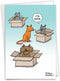 NobleWorks 1 Happy Birthday Cartoon Greeting Card, Funny Notecard with Envelope, Comic Stationery - Bring Your Own Box