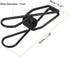 MECCANIXITY 100 Pieces Metal Wire Hollow Out Clips, 32mm Cute Mini Binder Paper Clips for Office Supplies, Black