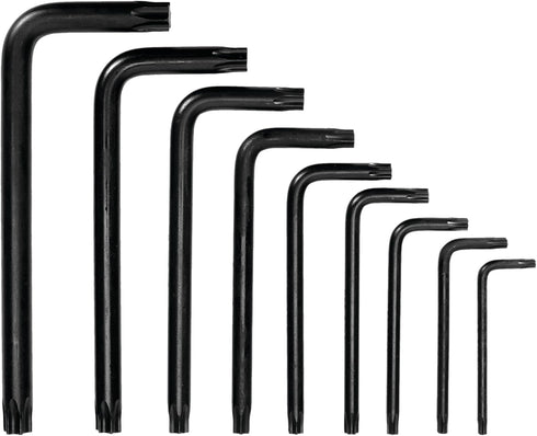 Performance Tool W75933 9-Piece Torx Bit Set, Chrome Vanadium Steel, T10-T50