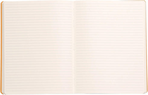 Rhodia Rhodiarama SoftCover Notebook - 80 Lined Sheets, 9 3/4 x 7 1/2, Beige Cover